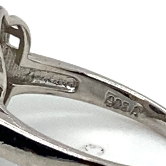 Black Opal 2.49ct Platinum Finish Solid 925 Sterling Silver Ring - Picture 7 of 7